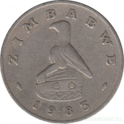Монета. Зимбабве. 20 центов 1983 год.