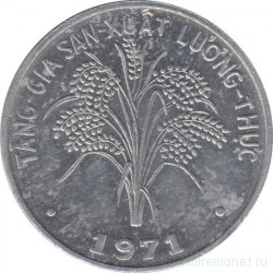 Монета. Вьетнам (Южный Вьетнам). 1 донг 1971 год. Аллюминий.