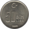 Монета. Турция. 50 000 лир 2003 год. ав.