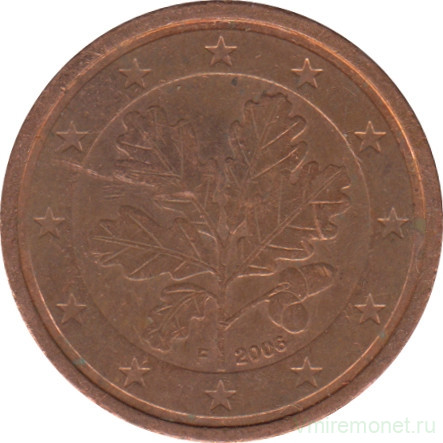 Монета. Германия. 2 цента 2006 год. (F).