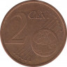 Монета. Германия. 2 цента 2006 год. (F). рев.
