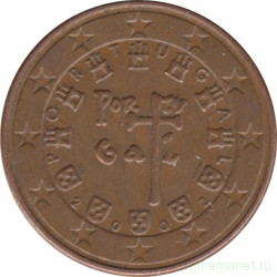 Монета. Португалия. 5 центов 2002 год.
