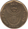 Монета. Южно-Африканская республика (ЮАР). 10 центов 2011 год. ав.