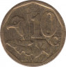 Монета. Южно-Африканская республика (ЮАР). 10 центов 2011 год. рев.