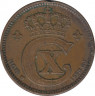 Монета. Дания. 2 эре 1923 год. ав.