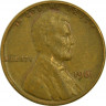 Монета. США. 1 цент 1961 год.ав