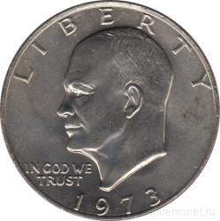 Монета. США. 1 доллар 1973 год.