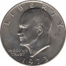 Монета. США. 1 доллар 1973 год. ав.