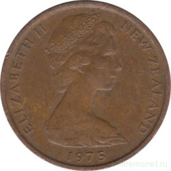 Монета. Новая Зеландия. 1 цент 1975 год.