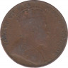 Монета. Цейлон (Шри-Ланка). 1 цент 1908 год. рев.