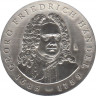 Монета. ГДР. 20 марок 1984 год. 300 лет со дня рождения и 225 лет со дня смерти Георга Фридриха Генделя. ав.