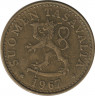 Аверс. Монета. Финляндия. 20 пенни 1967 год.
