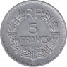  Монета. Франция. 5 франков 1946 год. Монетный двор - Кастельсарразен(C). ав.
