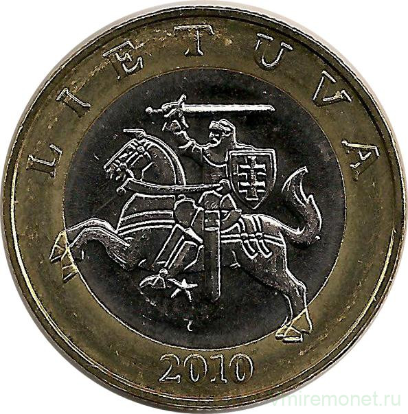 Монета. Литва. 2 лита 2010 год.