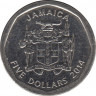 Монета. Ямайка. 5 долларов 2014 год. рев.