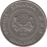 Монета. Сингапур. 50 центов 1990 год. ав.
