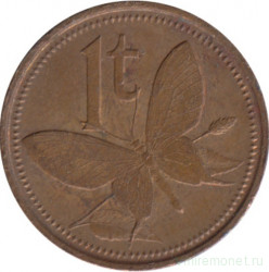 Монета. Папуа - Новая Гвинея. 1 тойя 1981 год.