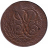 Монета. Россия. Деньга 1758 год.