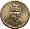 Монета. США. 1 доллар 2016 год. Президент США № 40 Рональд Рейган. Монетный двор D. ав