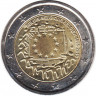 Аверс. Монета. Бельгия. 2 евро 2015 год. 30 лет Флагу Европы.
