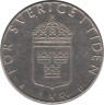 Монета. Швеция. 1 крона 1976 год. рев.