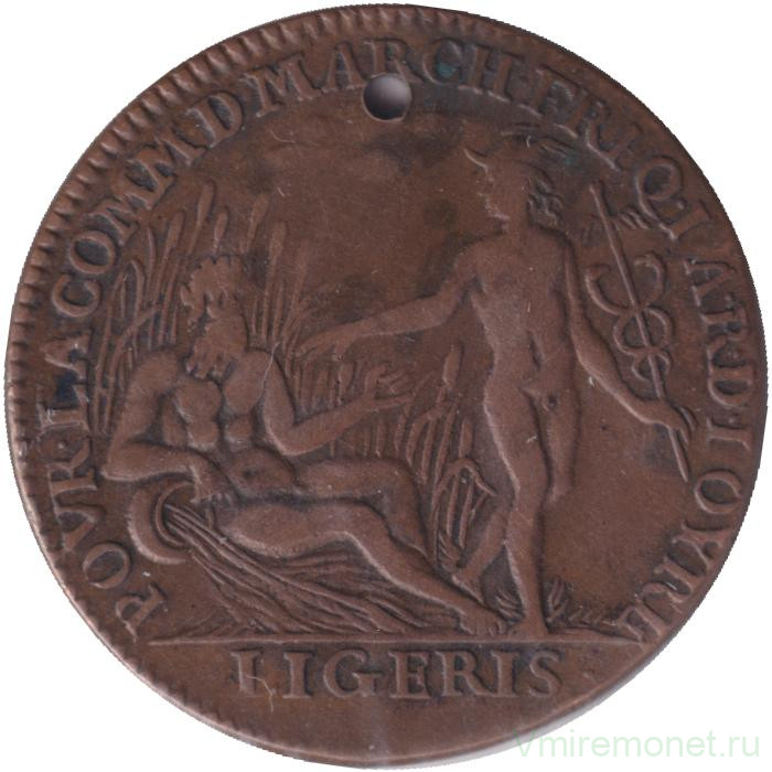 Жетон счётный. Франция. Людовик XIV. 1643-1715 гг. Тип 2.