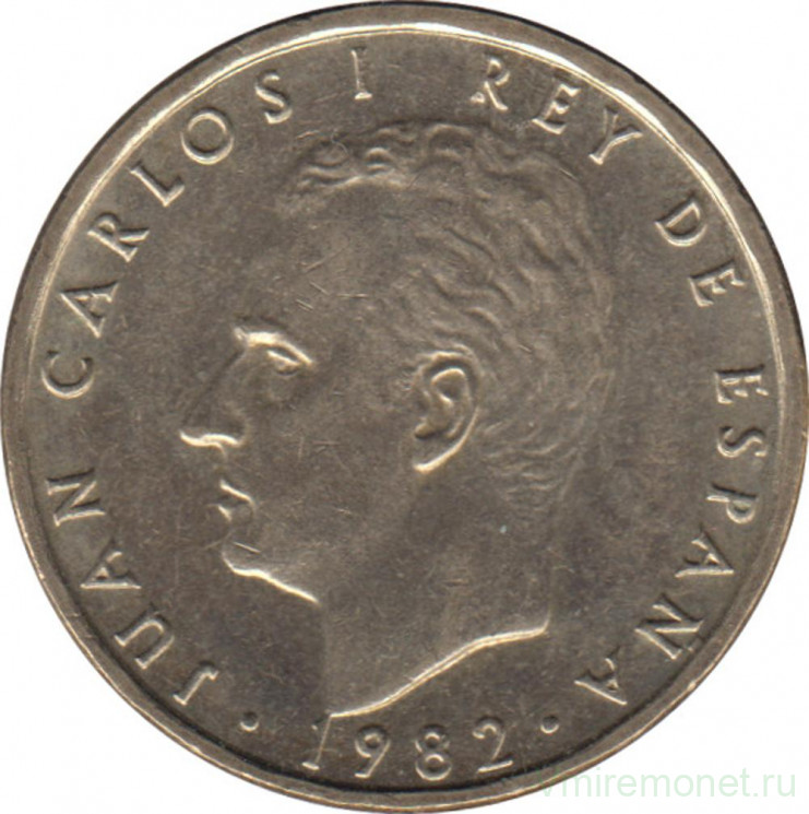 Монета. Испания. 100 песет 1982 год.