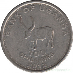 Монета. Уганда. 100 шиллингов 2012 год. Магнитная.