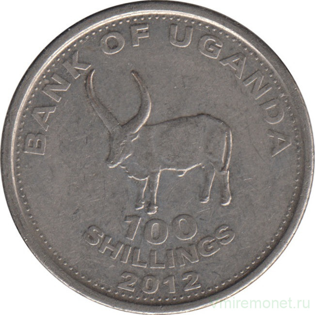 Монета. Уганда. 100 шиллингов 2012 год. Магнитная.