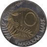 Монета. Финляндия. 10 марок 2001 год. рев.