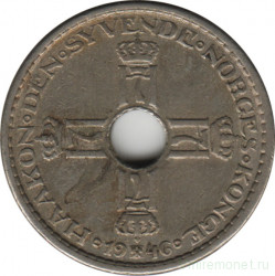 Монета. Норвегия. 1 крона 1946 год.