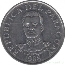 Монета. Парагвай. 50 гуарани 1988 год.
