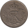  Монета. Дания. 25 эре 1950 год. ав.