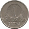 Монета. Литва. 1 лит 1999 год. рев.