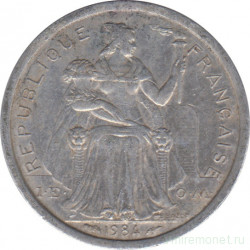 Монета. Французская Полинезия. 1 франк 1984 год.