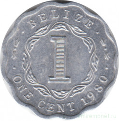 Монета. Белиз. 1 цент 1980 год.