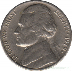 Монета. США. 5 центов 1979 год. Монетный двор D.
