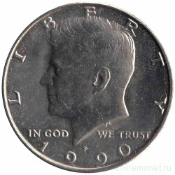 Монета. США. 50 центов 1990 год. Монетный двор P. 