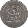Монета. Южно-Африканская республика (ЮАР). 1 ранд 1980 год. ав.