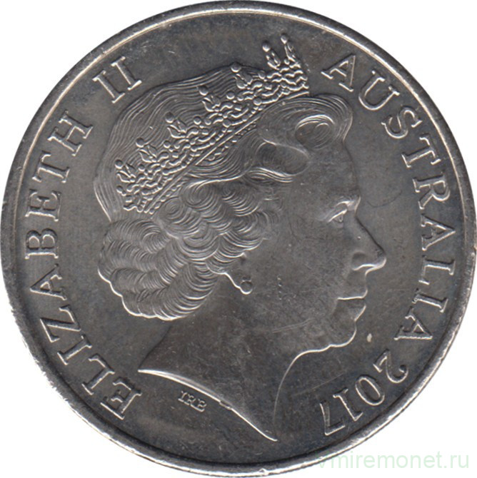 Монета. Австралия. 20 центов 2017 год.