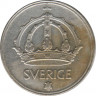  Монета. Швеция. 50 эре 1948 год. рев.