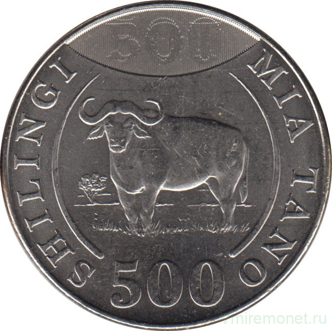 Монета. Танзания. 500 шиллингов 2014 год.
