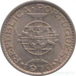 Монета. Тимор. 2.5 эскудо 1970 год.