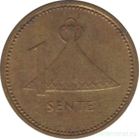 Монета. Лесото (анклав в ЮАР). 1 сенте 1979 год.