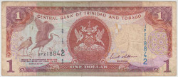 Банкнота. Тринидад и Тобаго. 1 доллар 2006 год. Тип 46.