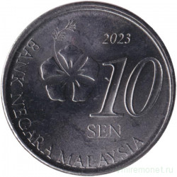 Монета. Малайзия. 10 сен 2023 год.