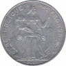 Монета. Французская Полинезия. 5 франков 2007 год. ав.
