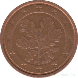 Монета. Германия. 2 цента 2005 год. (F).