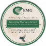 Подставка. "Emerging Markets Group", Россия. Лучше оставьте это "EMG". лиц.
