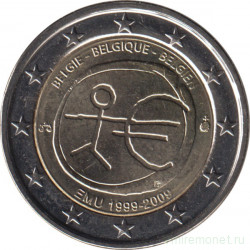 Монета. Бельгия. 2 евро 2009 год. 10 лет экономическому и валютному союзу.